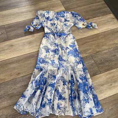 alice mccall blue and white dress DP350