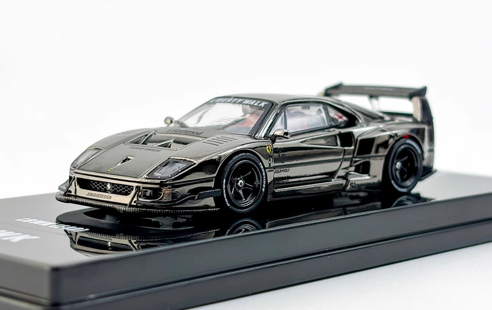 1: 64 Alloy diecast car model Ferrari F40 Chrome Black | eBay