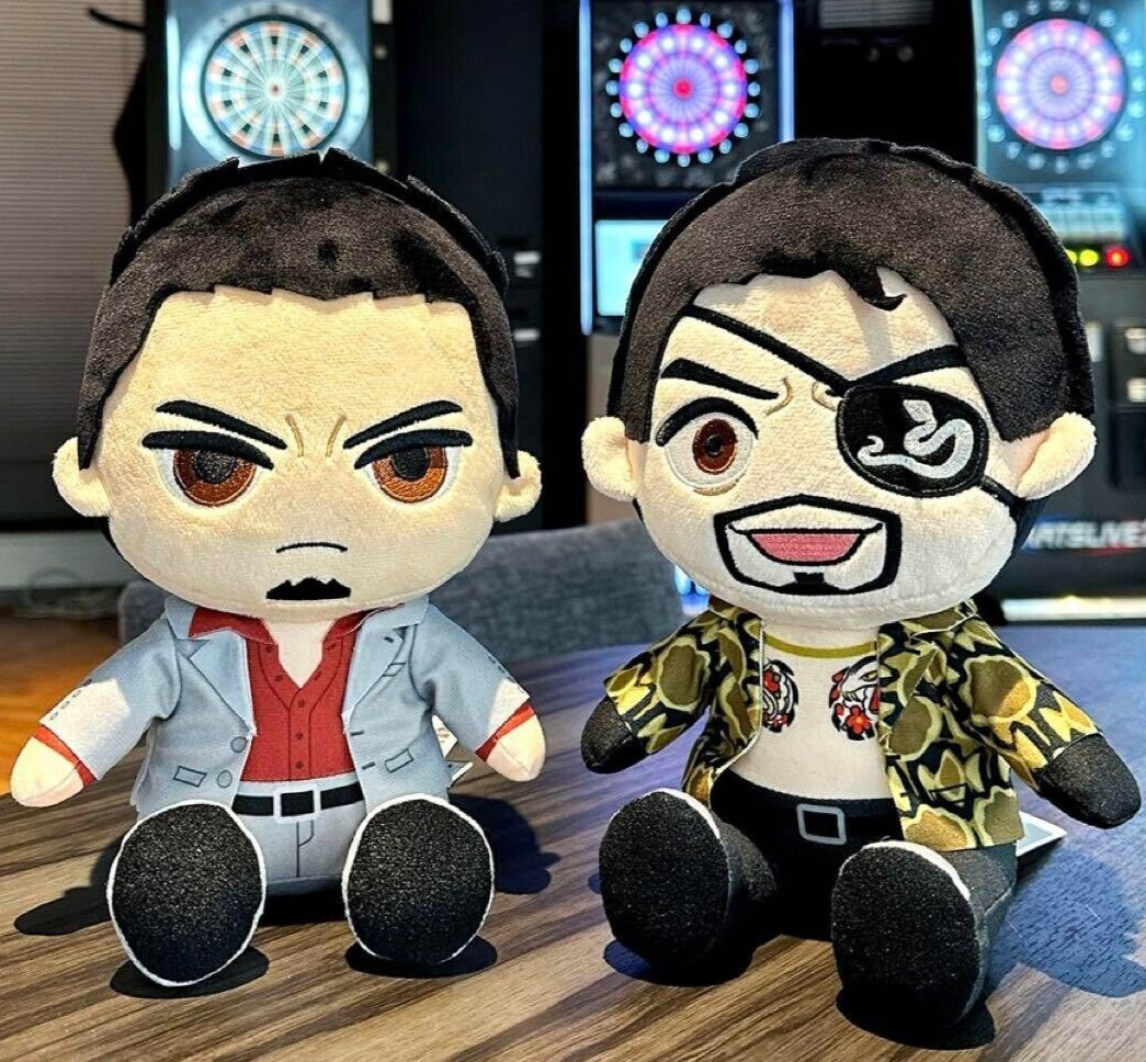 Ryu ga Gotoku Goro Majima & Kazuma Kiryu Sitting Plush Doll Set of 2