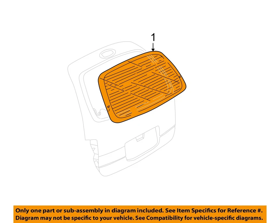 Used Rear Back Glass fits: 2004 Ford Freestar w/wiper privacy tint Rear Grade A Foto 3 de 4