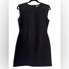 Tory Burch Crew Neck Sleeveless Ribbed Scuba Material Cocktail Dress Size Medium