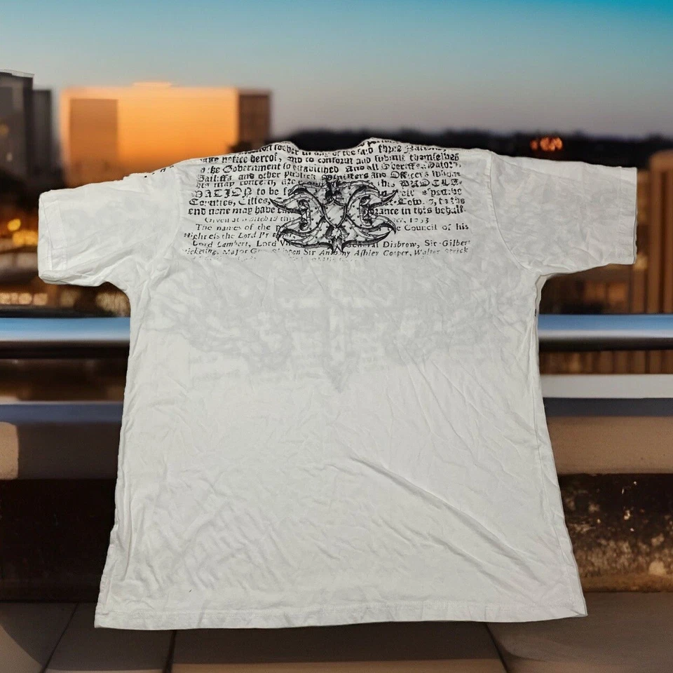 Camiseta Xtreme Couture Y2K AOP Estilo Aflicción UFC Grunge Motociclista Gótico 2XL Foto 4 de 4