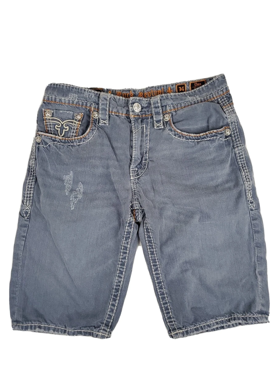 Rock revival deals jean shorts mens