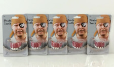 5-Pack Halloween Fake Teeth Scary Costume Party Realistic Accessories Ages 8 
