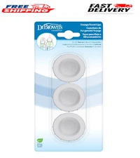 Dr. Brown's Replacement Travel Caps for 3 Count (Pack of 1)