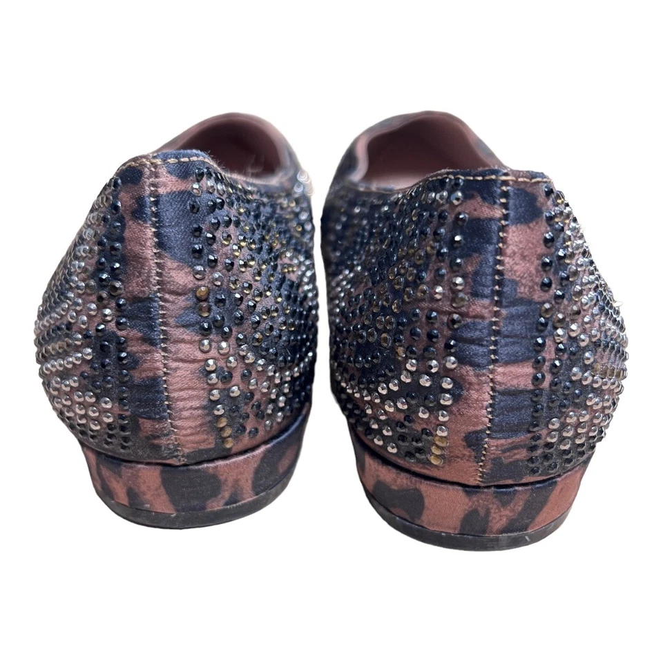 Bailarina plana para mujer Betsy Johnson con gemas estampado de guepardo talla 7,5 Foto 3 de 4