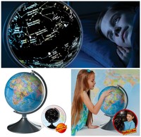 2 In 1 Interactive Globe Desktop Blue World Constellation Map Night View 13.5 2 In 1 Interactive Globe Desktop Blue World Constellation Map Night View 13.5