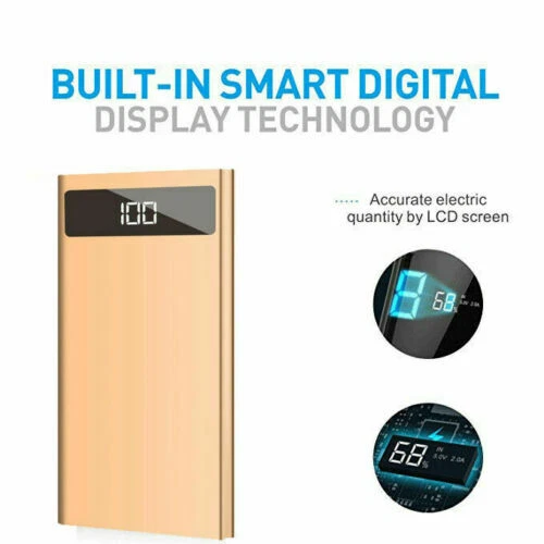 Power Bank 10000mAh 2USB External Battery Portable Charger For Mobile Phone US