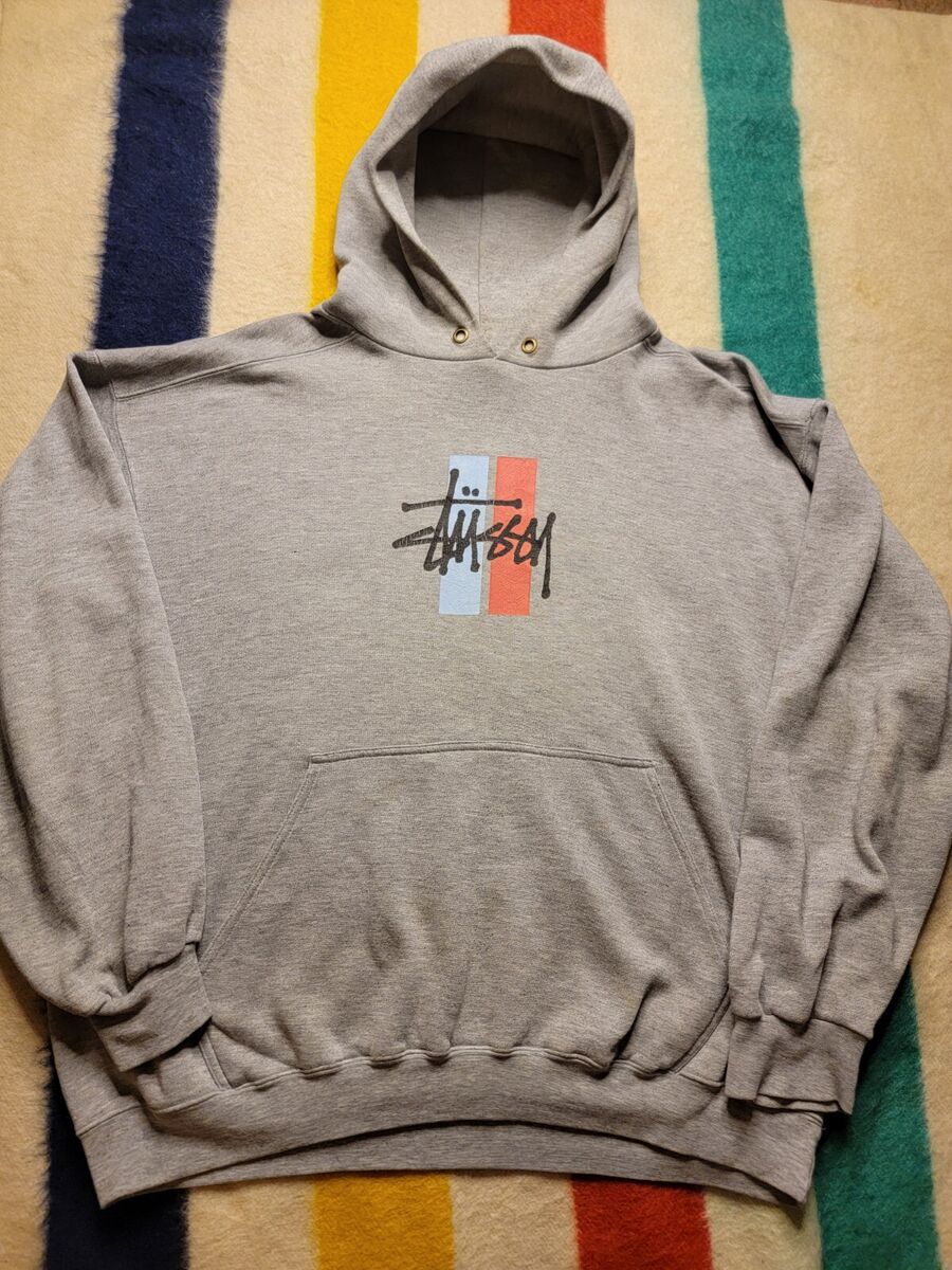 Vintage 90s Stussy Hoodie 1996-1997 Size XL Bar Logo Skate Vintage 90s Stussy Hoodie 1996-1997 Size XL Bar Logo Skate