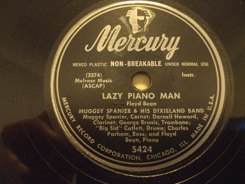 Muggsy Spanier His Dixieland Band Lazy Piano Man Dixie Flyer 78 