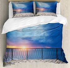 Seascape Duvet Cover Set with Pillow Shams Ba...
