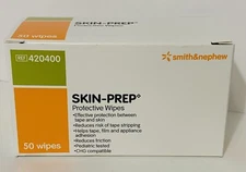 Smith & Nephew Skin-Prep Protective Barrier Wipes 420400 1BX/50EA Exp.2027/02