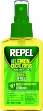 5 Pack Repel Lemon Eucalyptus Insect Repellent Pump Spray Deet Free 4 Oz Each