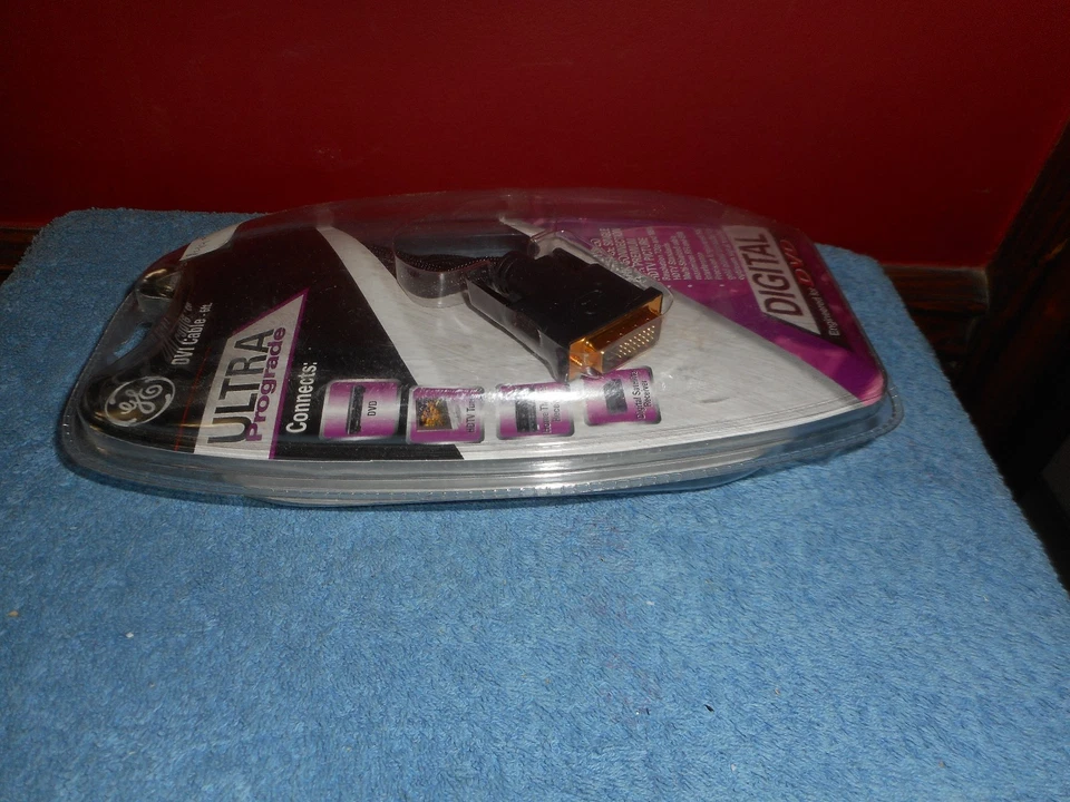 GE DVI CABLE 6' ULTRA PRO GRADE 24KT GOLD PLATED CONNECTORS HDTV HOME AUDIO - Image 2 of 4