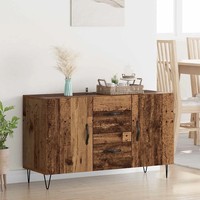 Rustikales Sideboard Aus Altholz Mit Schubladen 100X36X60 Cm