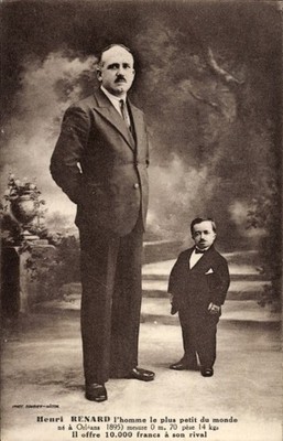 Ak Henri Renard, l'homme le plus petit du monde, 70cm, 14kg - 4739826