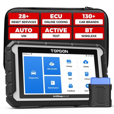 TOPDON ArtiDiag 900BT Bidiretional Diagnostic Wireless ECU Coding OBD2 Scan Tool