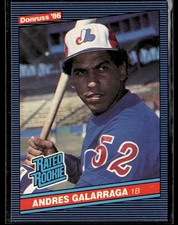 1986 Donruss ANDRES GALARRAGA #33 Rated Rookie Card RC