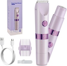 Bikini Trimmer for Women, Dermave Bikini Shaver, Dual Head Shaver P... Fast Ship