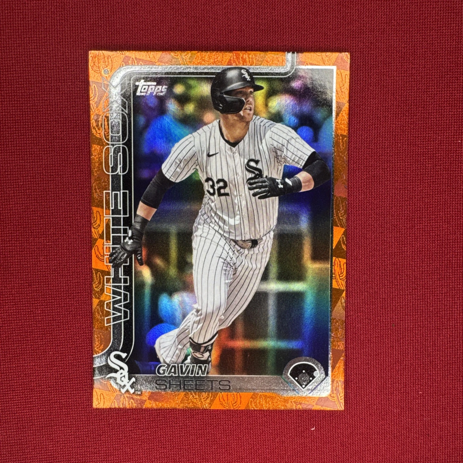 2025 Topps Series 1 - Gavin Sheets #95 Orange Diamante /25