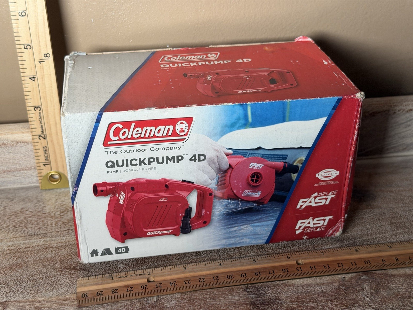 Coleman Quickpump 4D Handheld Battery Powered Air Pump Infla