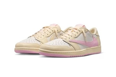 Nike Air Jordan 1 Low x Travis Scott  Shy Pink  Size 11.5  (IQ7604-100)  Presale