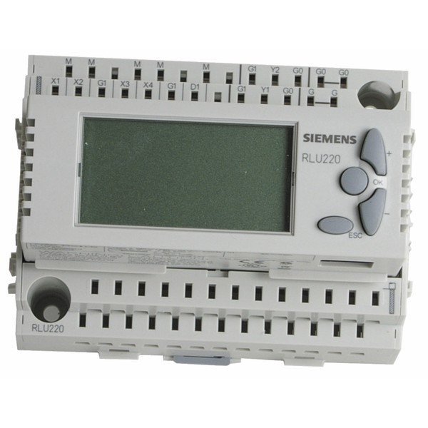 Régulateur Siemens RLU220 compact avec 4 entrées et 2 sorties