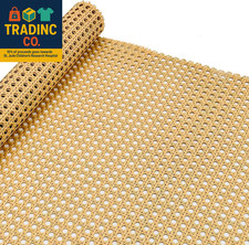 Plastic Rattan Webbing Roll, 16 Inch X 20 Inch, Handwoven Synthetic Poly Rattan,