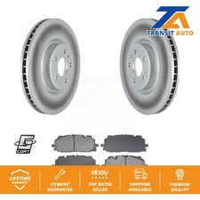 Coated Brake Rotor & Semi-Metallic Pad Front Kit For Audi Q7 SQ5 S5 S4 Sportback