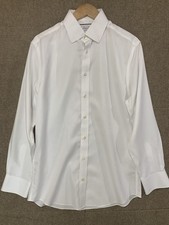 CHARLES TYRWHITT Slim Fit Non Iron White Dress Shirt 15.5 -33 Business Preppy