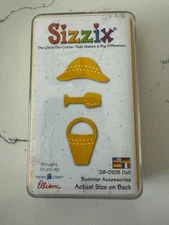 Sizzix Original Medium Doll Summer Accessories Provo Craft Scrapbooking Die