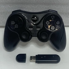 🔥TTX Tech PS3 Wireless Controller Black USB With Dongle Cleaned & Tested