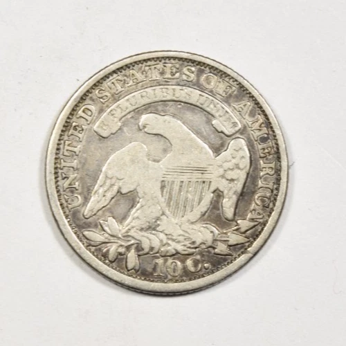 1834 CAPPED BUST SILVER DIME ~ NICE BOLD VF VERY FINE! - Image 2 of 2