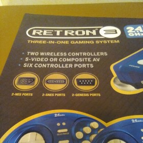 Hyperkin Retron 3 Gaming Console 2.4 GHz Edition Nes SNES/ Genesis NEW/UNOPENED!