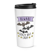 Beware VerrüCkte Fledermaus Damen Reisetasse Tasse Halloween Mutter Tag Freundin