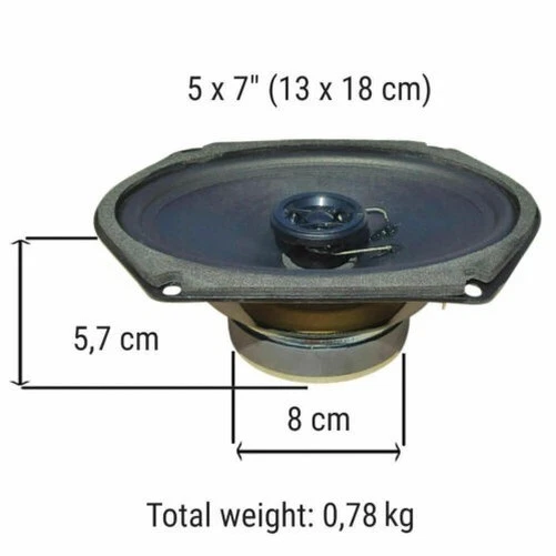 Ciare CXE184 Kit 2 Haut-Parleurs Ovals Pour NISSAN TERRANO II 93 04 - Photo 2/4