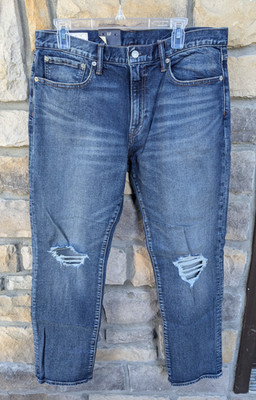 NWT Gap Men's Jeans Straight GapFlex 34 x 32 Distressed