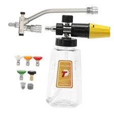  Pressure Washer Accessory, Power Washer Double Foam Cannon with Dual-Connector