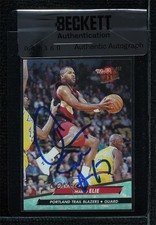 BAS 1992-93 Fleer Ultra Mario Elie #343 Seal of Authenticity Auto 3c7