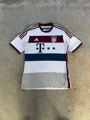 Adidas FC Bayern Munich Soccer Jersey Climalite White Red Blue
