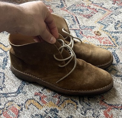 Todd Snyder Brown Suede Chukka Boots Crepe Sole Lace Up  display picture 2
