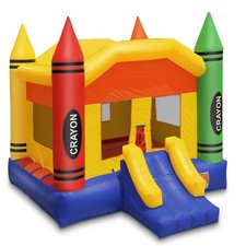 Commercial Crayon Bounce House - 100 PVC Bouncer - Inflatable Only 17' x 13'