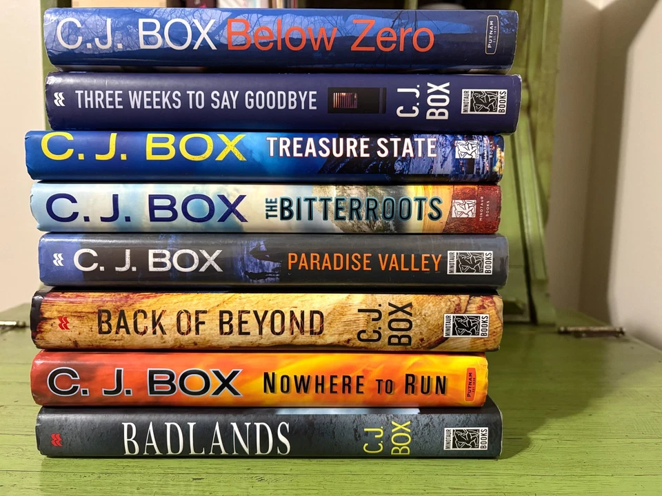 C. J. Box Joe Pickett, Cassie Dewell Series Lot of 8 Hardcover DJ Near Like New - Image 3 of 4