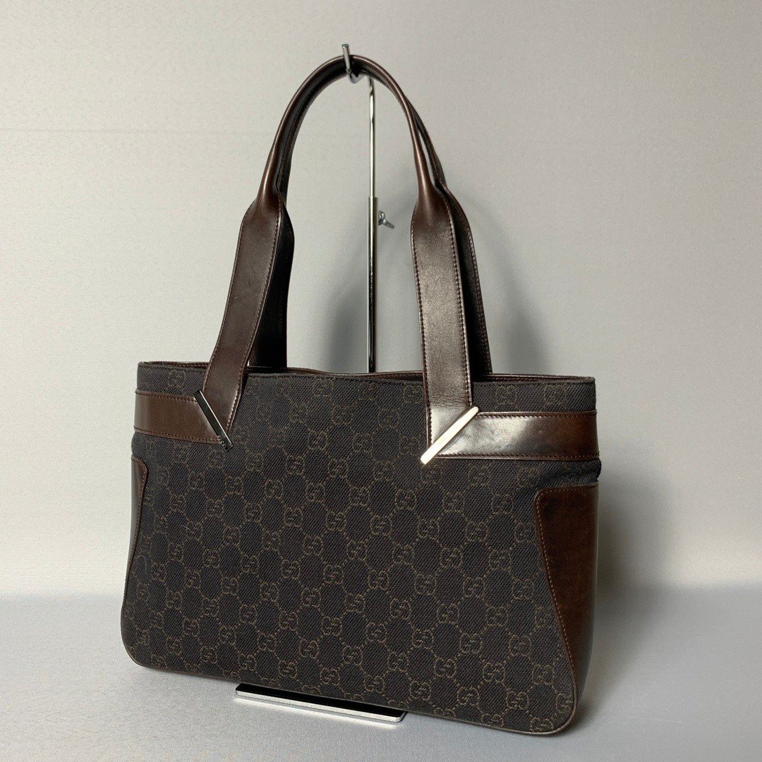 Gucci GG Canvas Handbag in Dark Brown - 2503 108