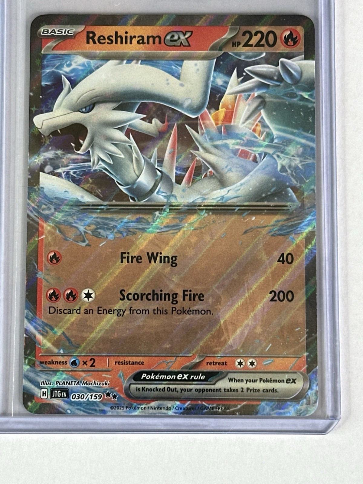 Reshiram Ex 30/159 Double Rare Holo - Pokemon TCG S&V Journey Together