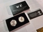 2021 W+S $1 Silver Eagle Reverse Proof 2-Coin Designer Edition Set OGP, COA