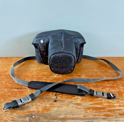 Vintage Asahi Pentax ME Camera Case & Original Strap Genuine OEM Used
