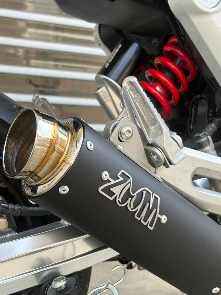 Escape ZoOM para Honda GROM 125 2022-2025 sistema completo montaje bajo bucle negro EE. UU. Foto 3 de 4