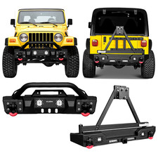 Vijay For 1997-2006 Jeep Wrangler Tj Frontrear Bumper With Tire Carrier Lights