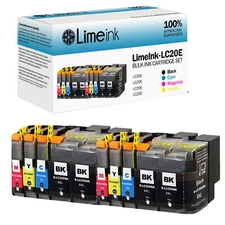 ink Cartridge LC20E XXL for Brother MFC-J5920DW MFC-J985dw LC20EBK Black & color